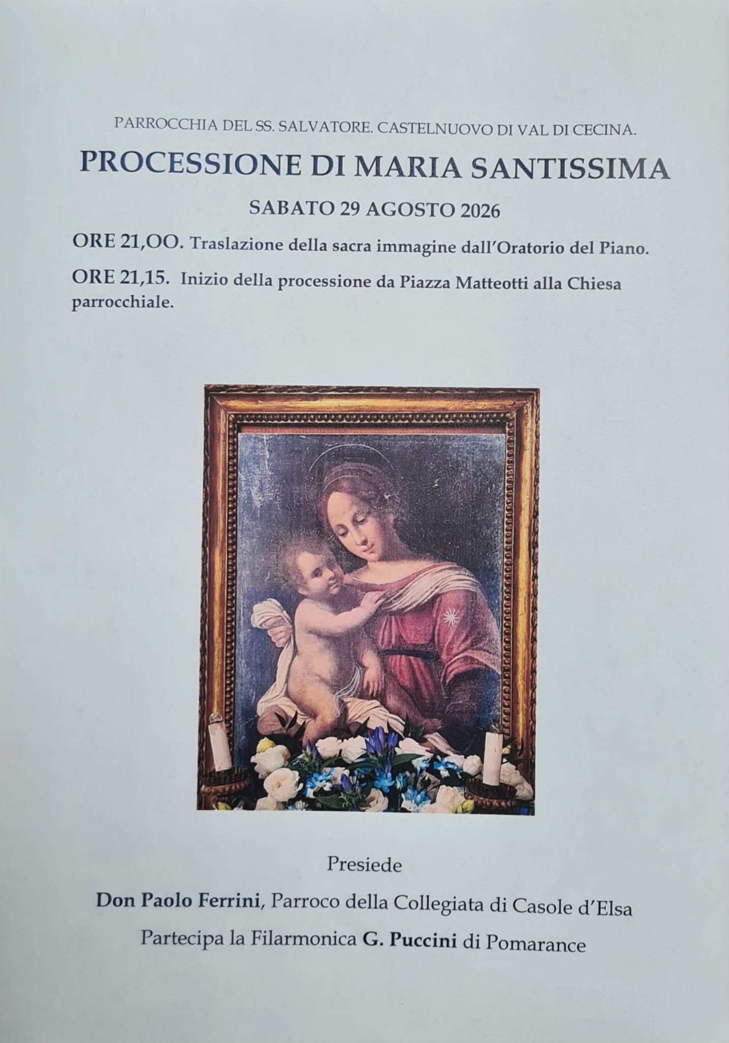 Processione 29 Agosto 2026